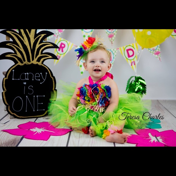 baby luau outfit